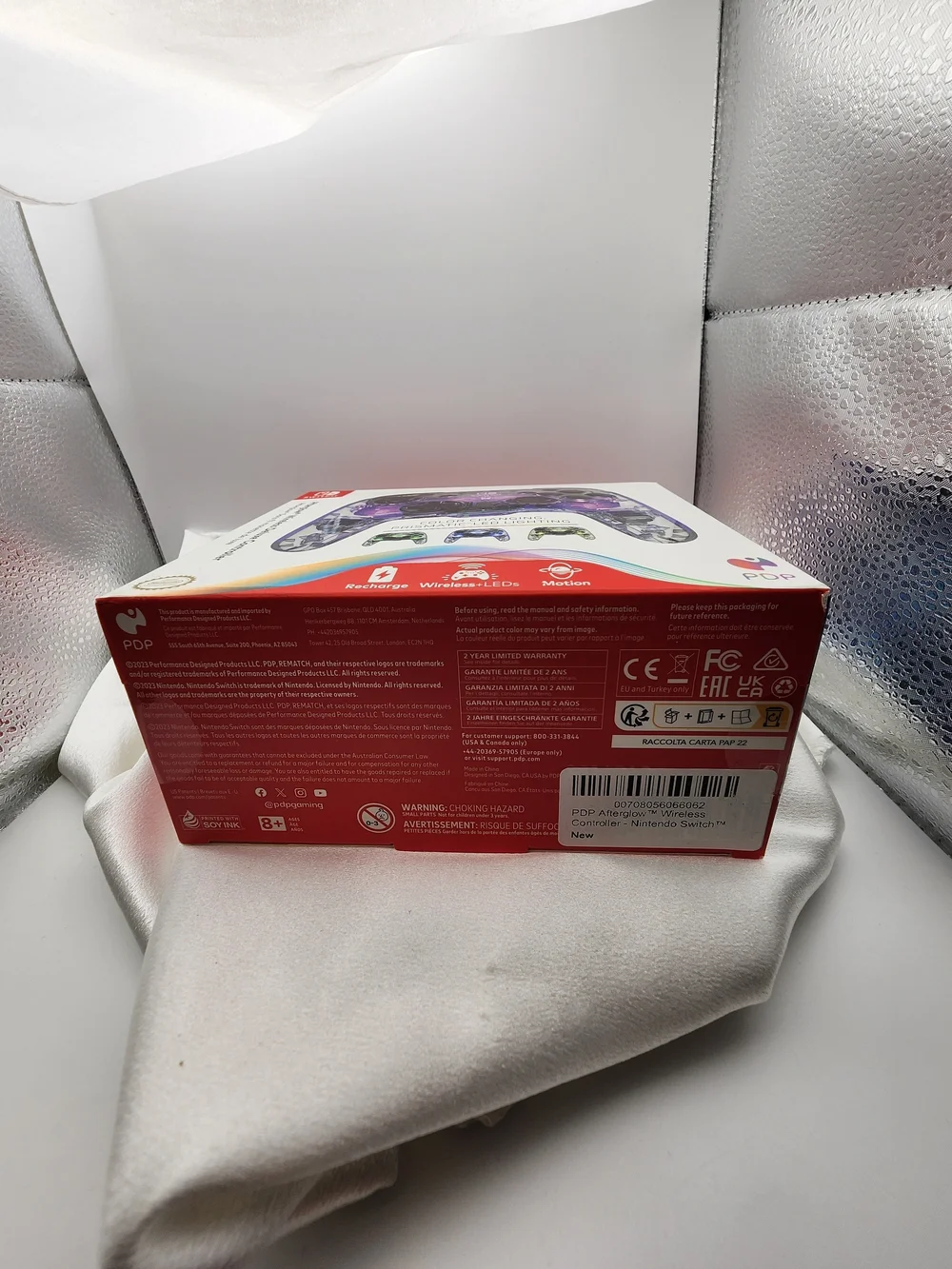 PDP Purple Transparent Wireless Controller for Nintendo Switch